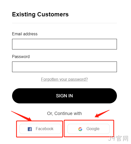 第三方登录facebook-google
