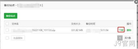 下载网站备份